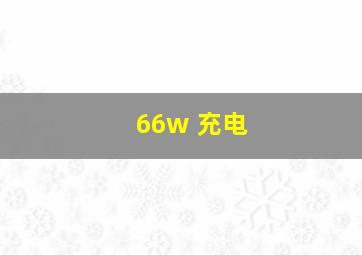 66w 充电